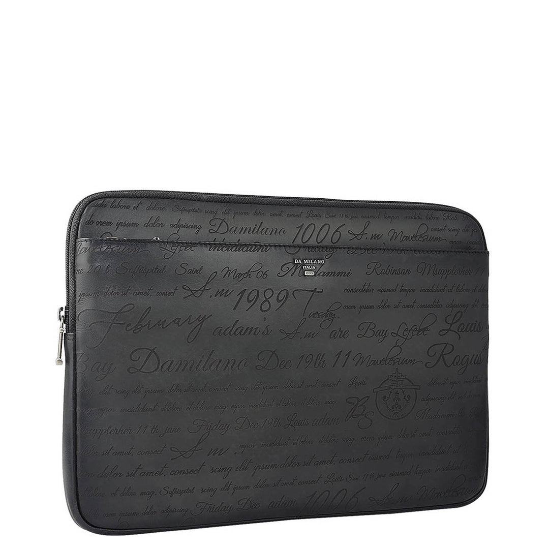 Signato Leather Laptop Sleeve - Grey