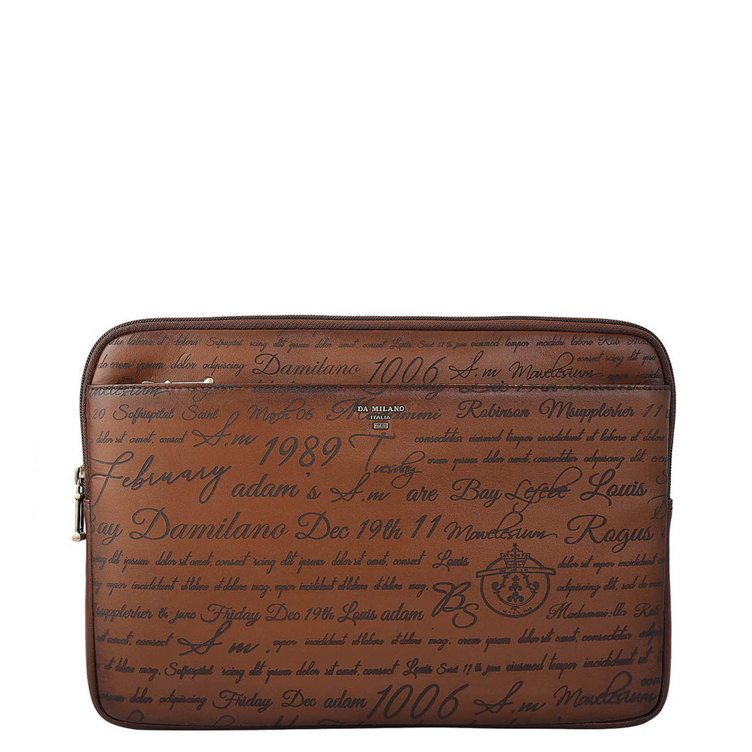Signato Leather Laptop Sleeve - Cognac