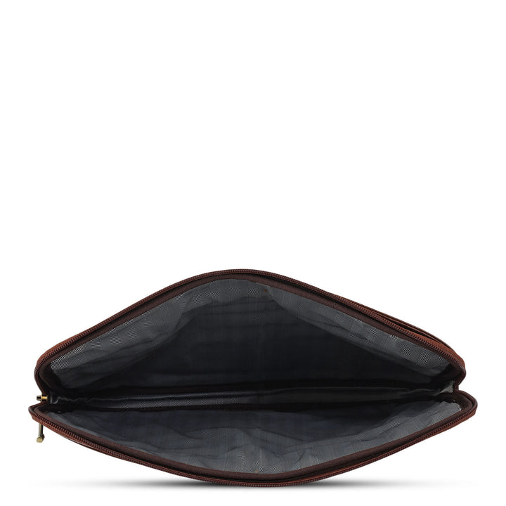 Wax Leather Laptop Sleeve - Espresso