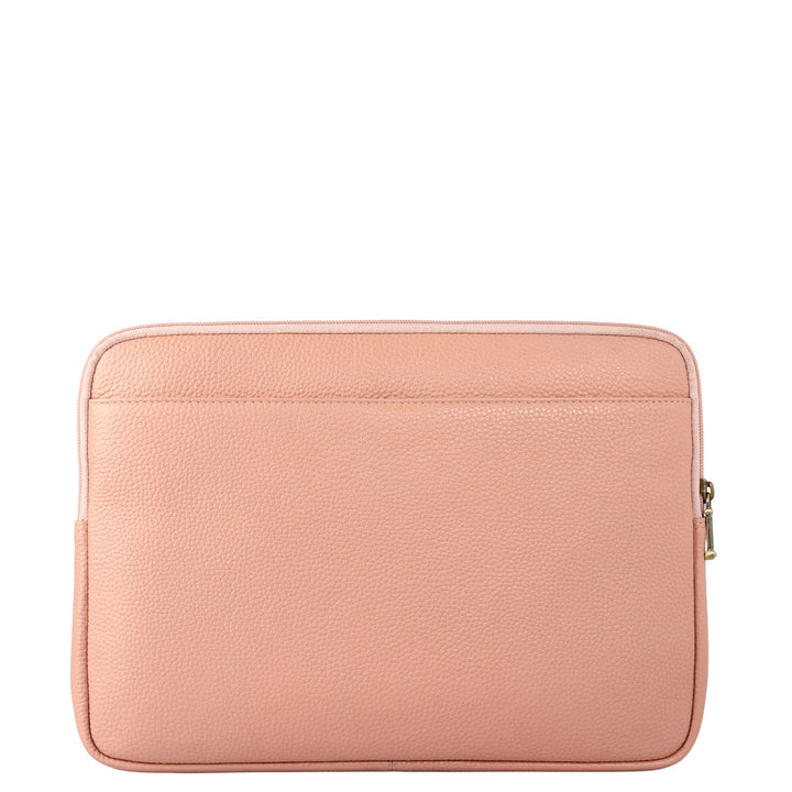 Wax Leather Laptop Sleeve - Feather