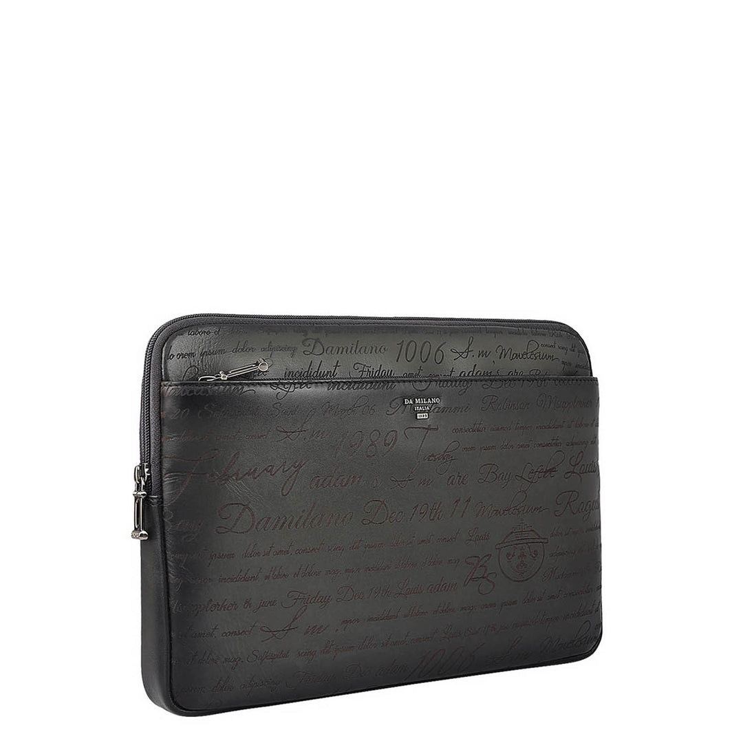 Signato Leather Laptop Sleeve - Grey