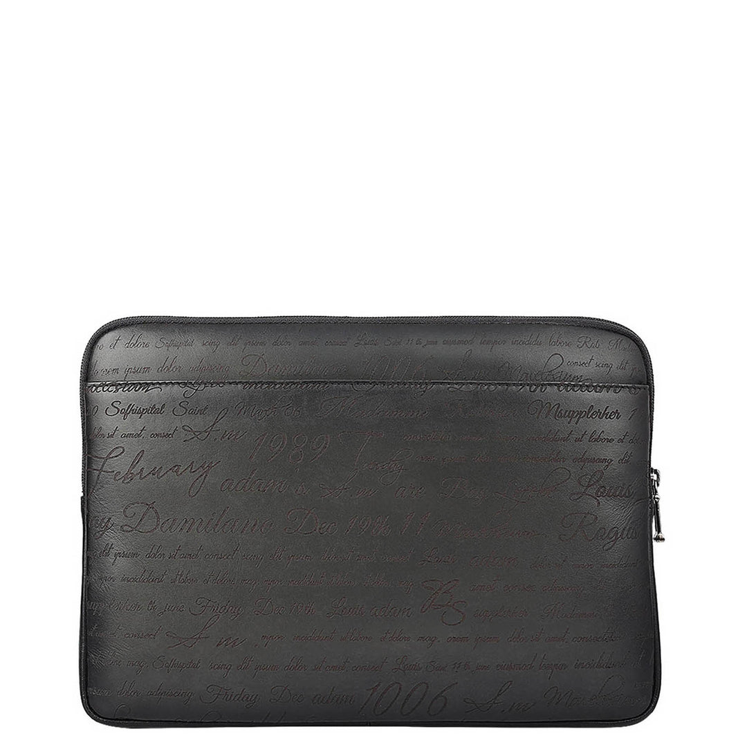 Signato Leather Laptop Sleeve - Grey