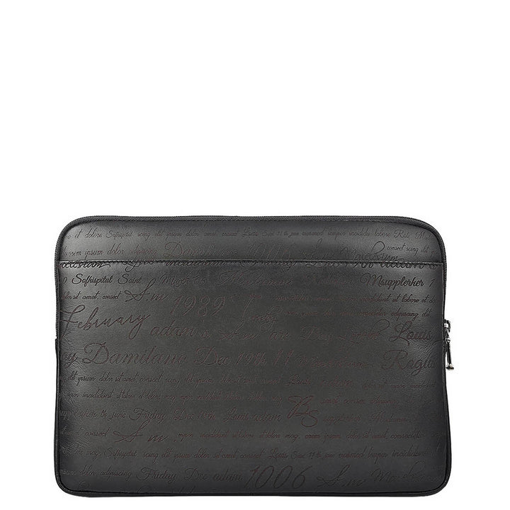 Signato Leather Laptop Sleeve - Grey