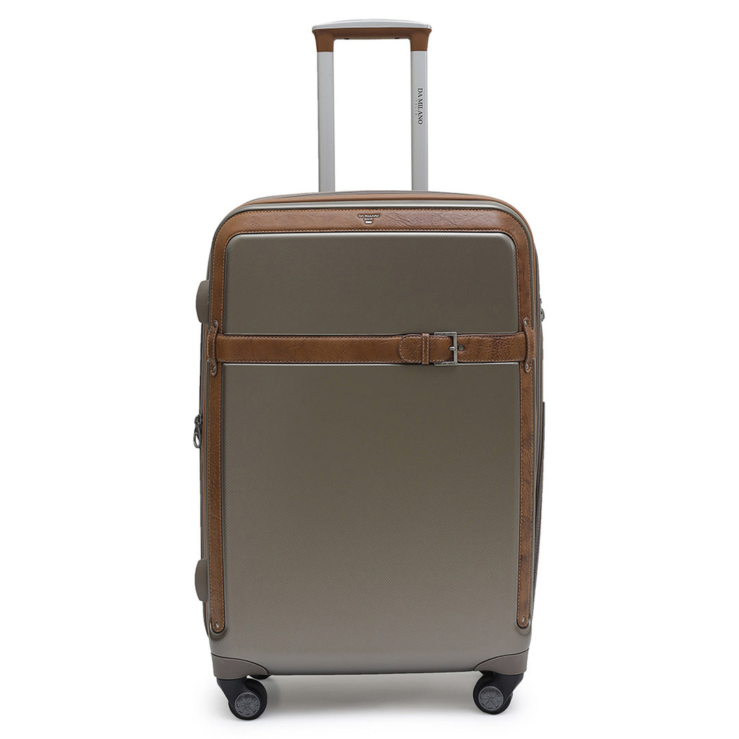 PC Elephant Leather Medium Check-in Trolley - Champange & Cognac