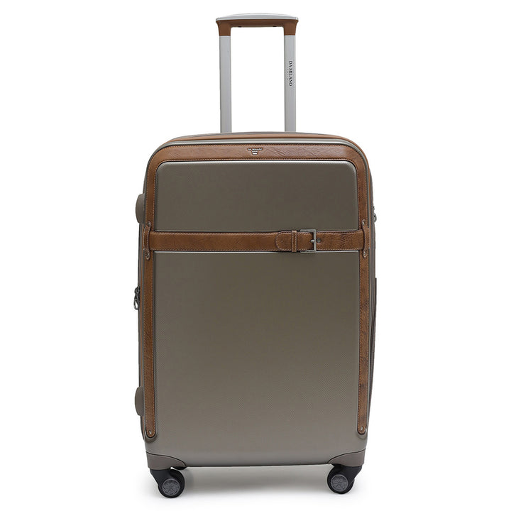 PC Elephant Leather Medium Check-in Trolley - Champange & Cognac