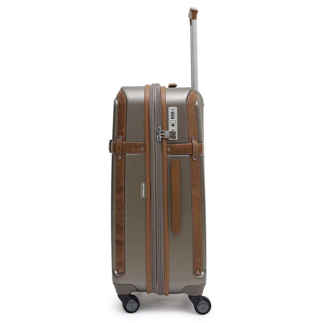 PC Elephant Leather Medium Check-in Trolley - Champange & Cognac