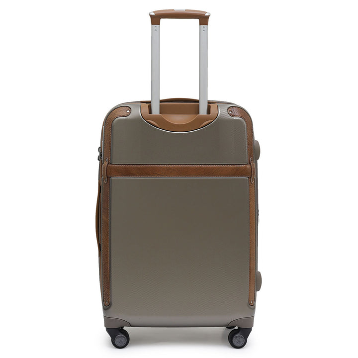 PC Elephant Leather Medium Check-in Trolley - Champange & Cognac