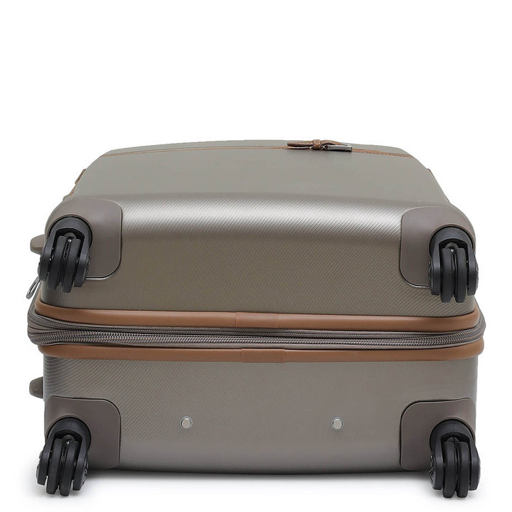 PC Elephant Leather Medium Check-in Trolley - Champange & Cognac