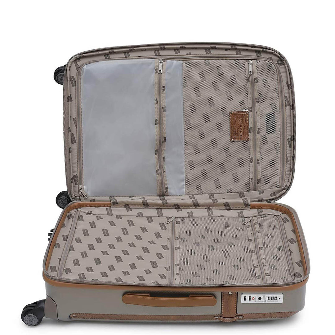 PC Elephant Leather Medium Check-in Trolley - Champange & Cognac