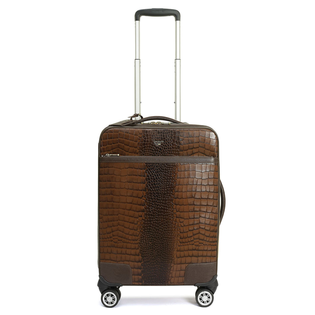 Croco Franzy Leather Trolley - Date