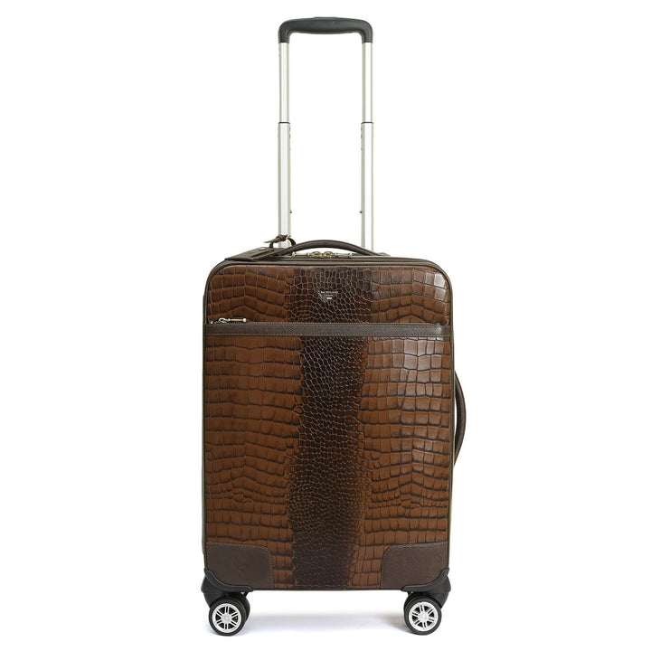 Croco Franzy Leather Trolley - Date