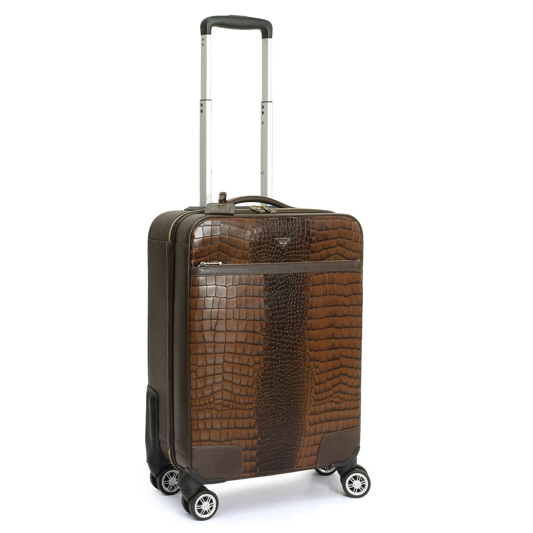 Croco Franzy Leather Trolley - Date