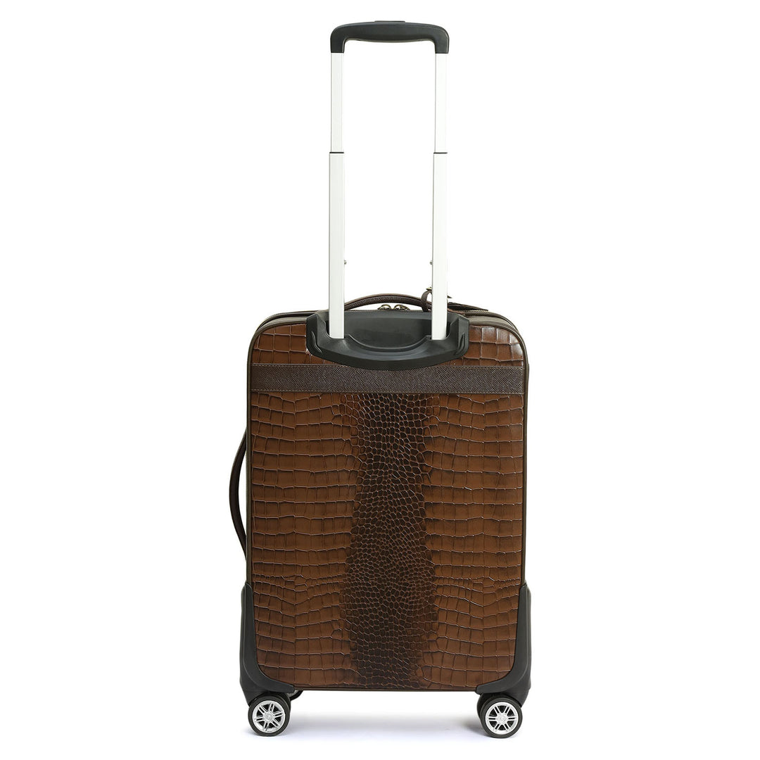 Croco Franzy Leather Trolley - Date