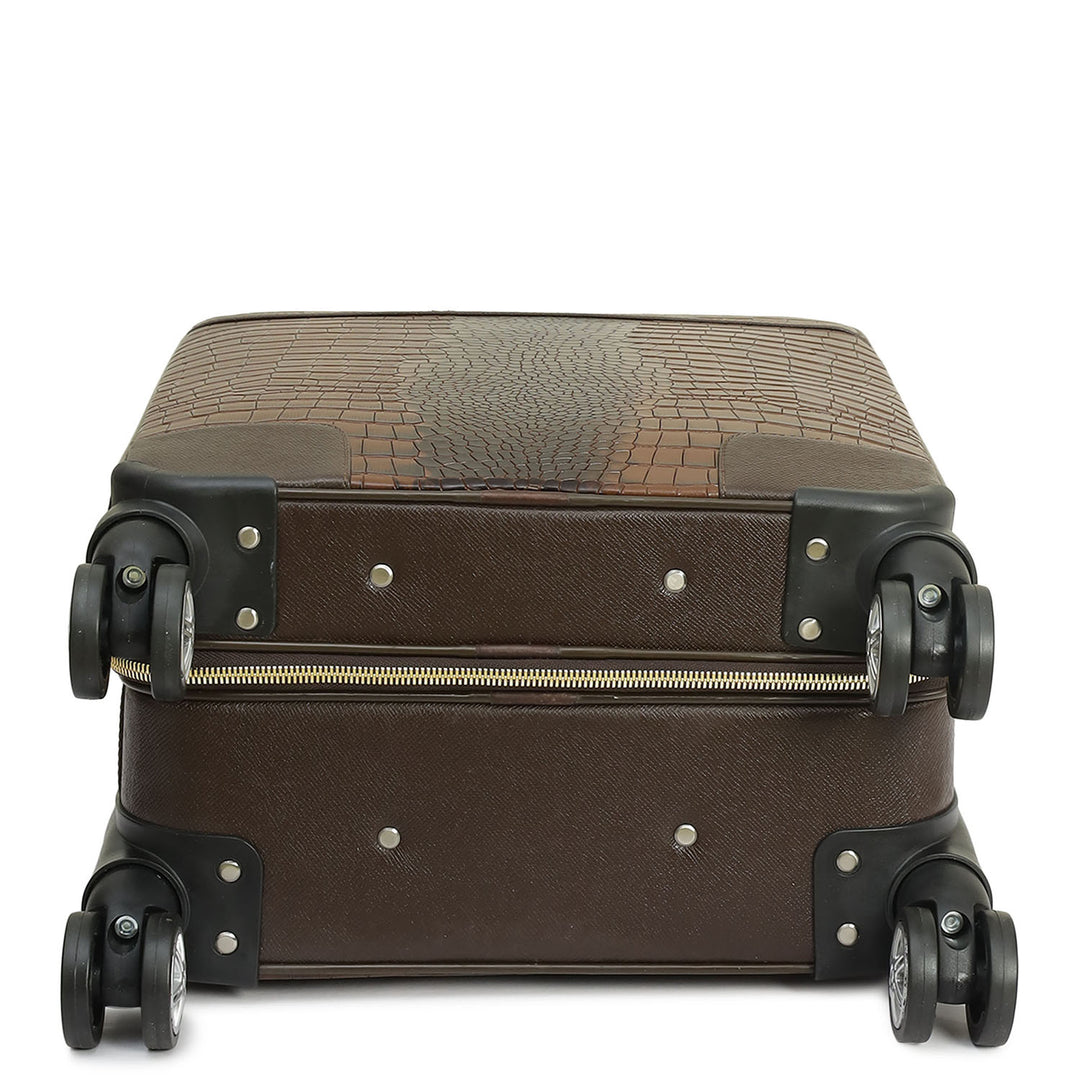 Croco Franzy Leather Trolley - Date