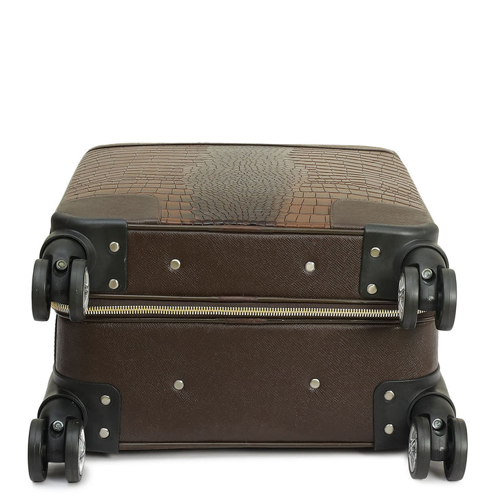 Croco Franzy Leather Trolley - Date