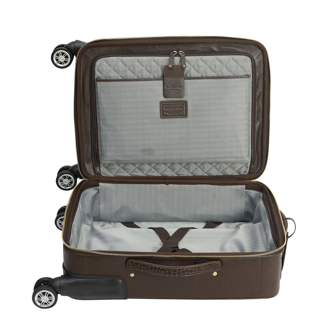 Croco Franzy Leather Trolley - Date