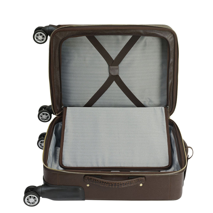 Croco Franzy Leather Trolley - Date