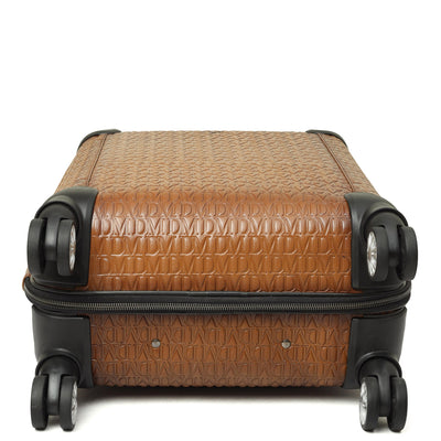 Monogram Leather Trolley - Cognac