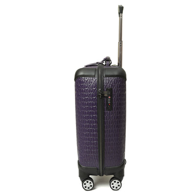 Monogram Leather Trolley - Purple