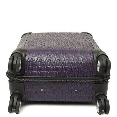 Monogram Leather Trolley - Purple