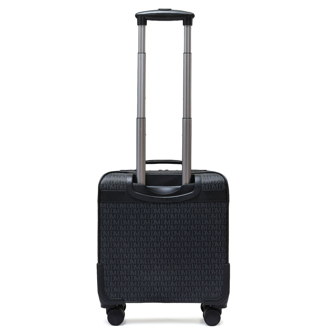 Monogram Leather Overnighter Trolley - Black