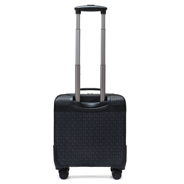 Monogram Leather Overnighter Trolley - Black