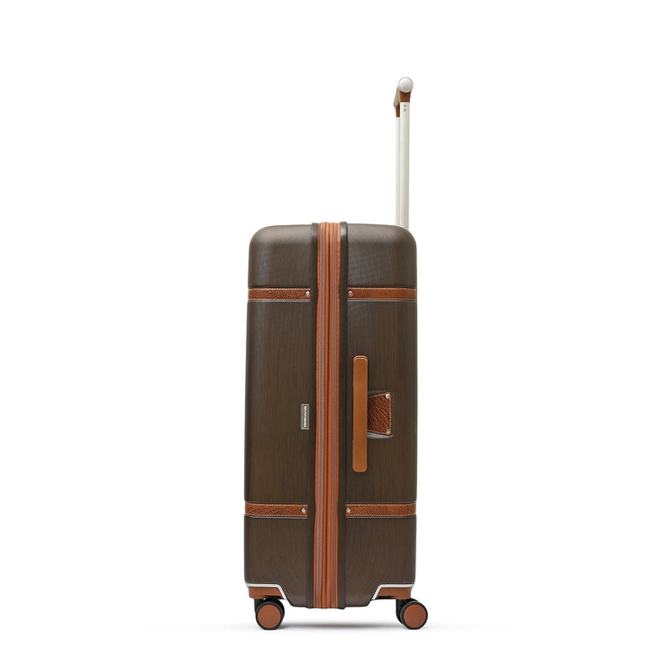 PC Elephant Leather Check-in Medium Trolley - Bronze & Cognac