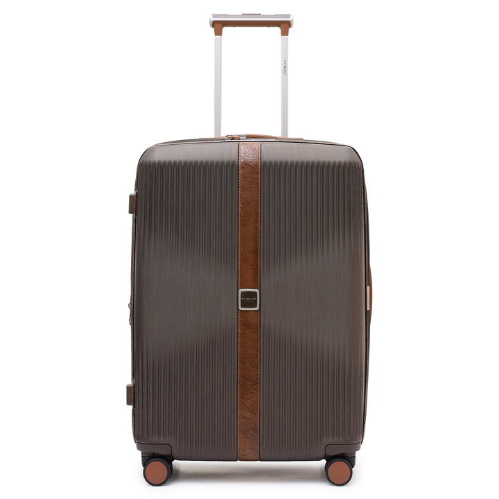 PC Elephant Leather Check-in Medium Trolley - Bronze & Cognac