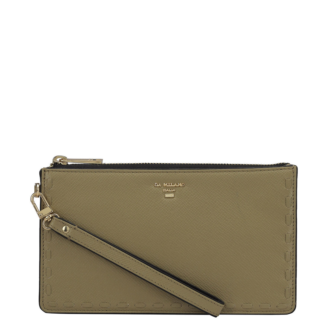 Franzy Leather Ladies Wallet - Olive