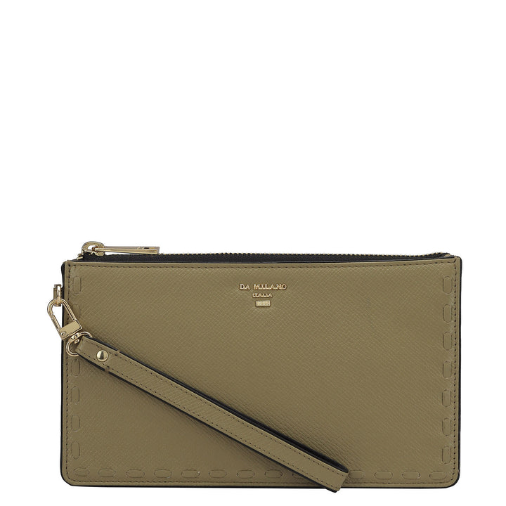 Franzy Leather Ladies Wallet - Olive