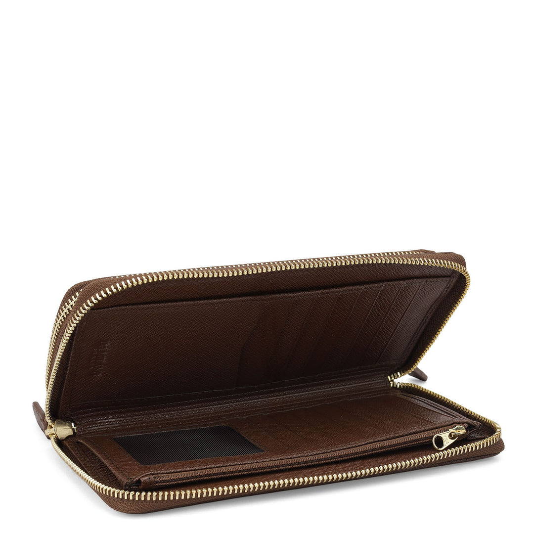 Croco Leather Ladies Wallet - Date