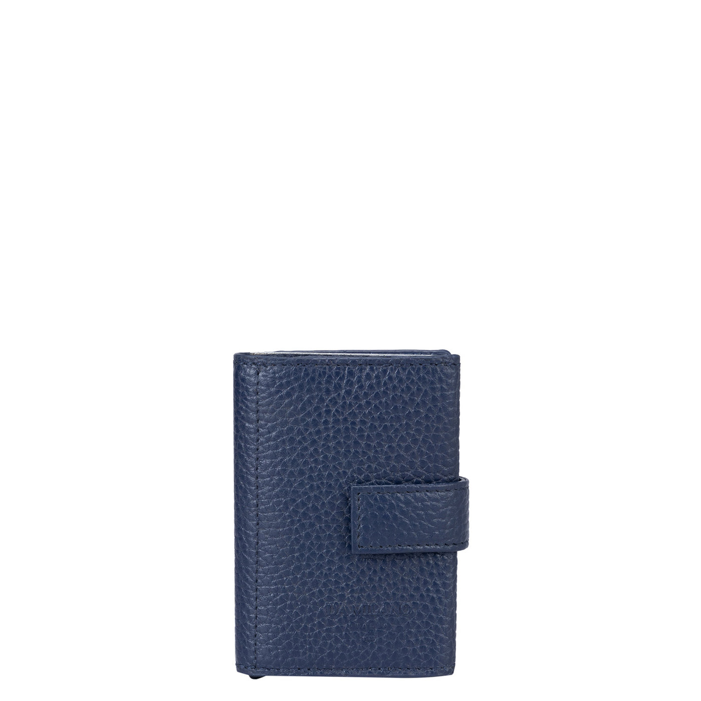 Wax Leather Card Case - Patriot Blue