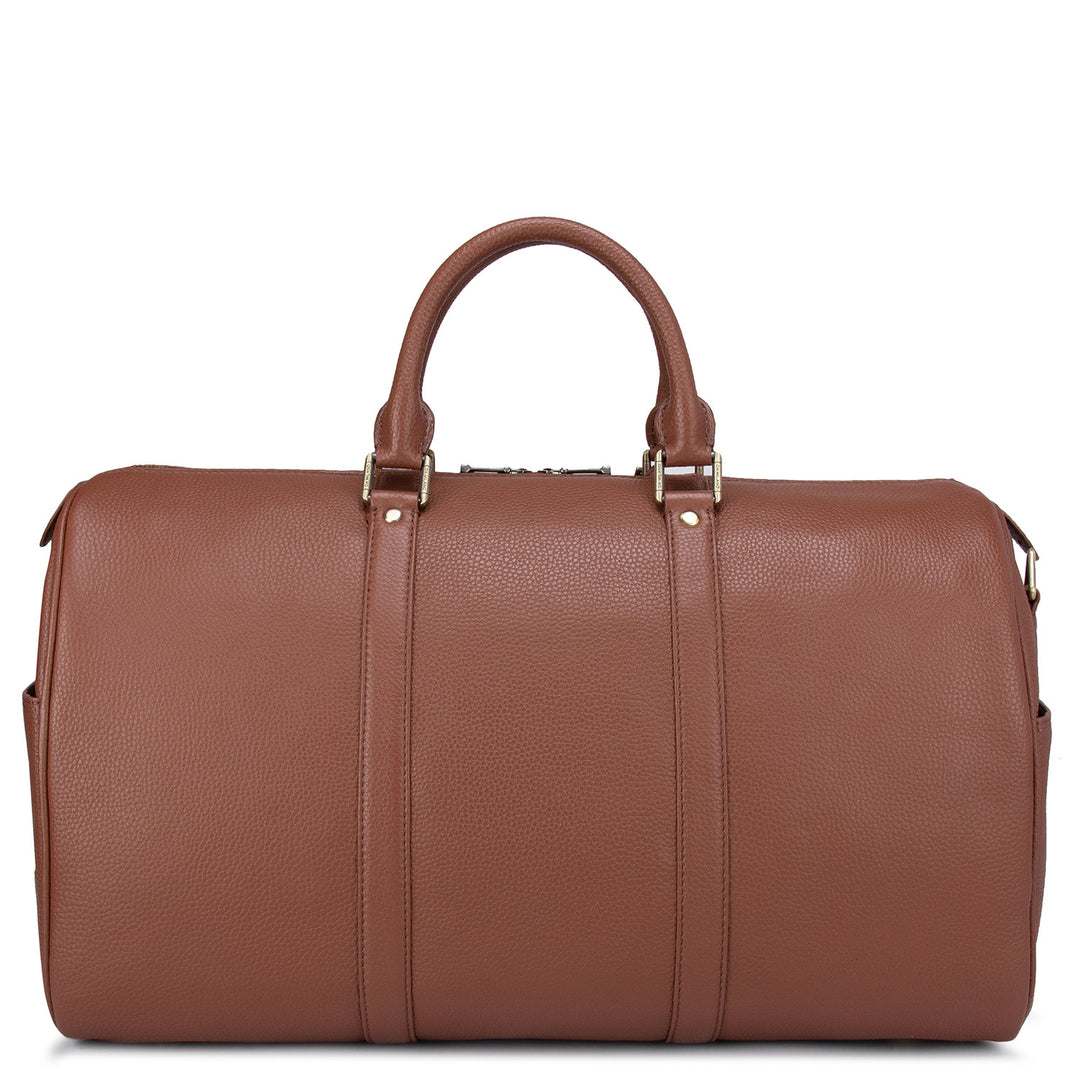 Wax Leather Luggage - Cognac