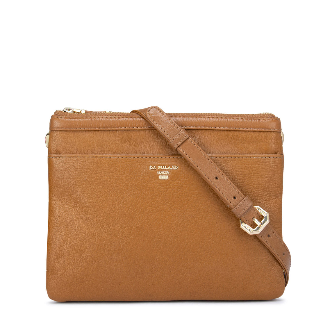 Small Wax Leather Sling - Tan