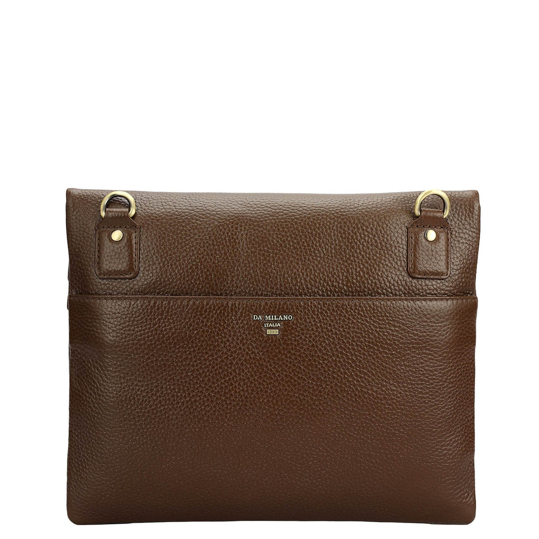 Wax Leather Men Sling - Mocha