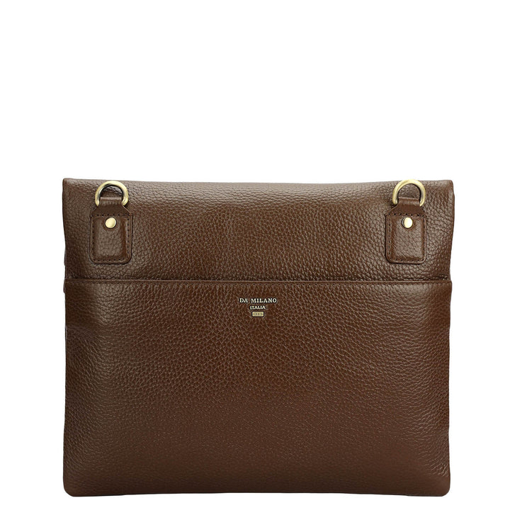 Wax Leather Men Sling - Mocha