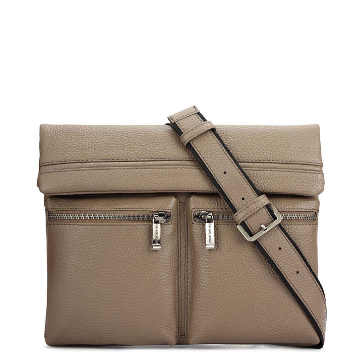 Wax Leather Men Sling - Smoke Grey