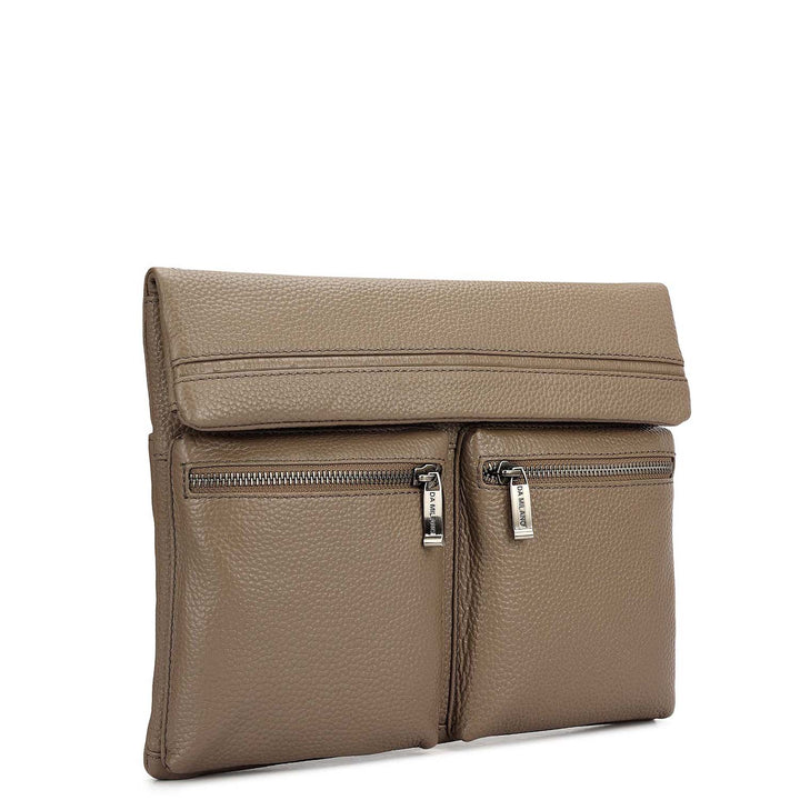 Wax Leather Men Sling - Smoke Grey