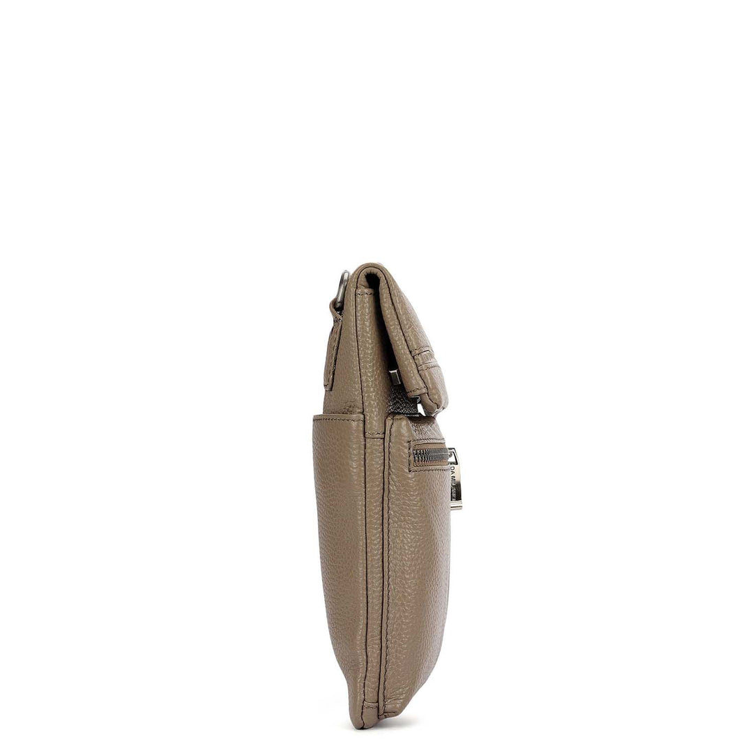 Wax Leather Men Sling - Smoke Grey