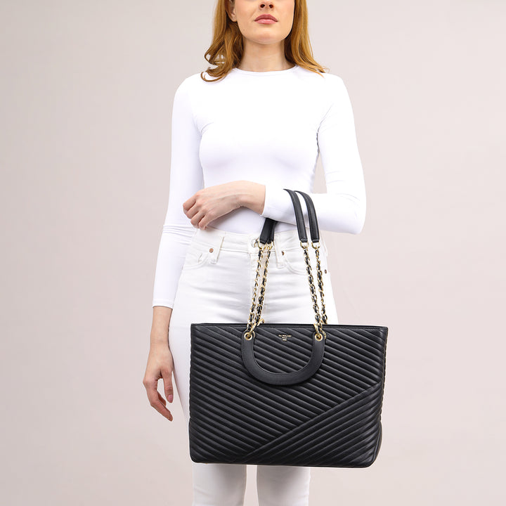Chevron Shopper Bag (L)