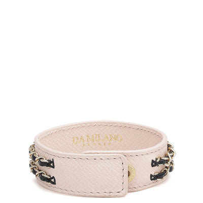 Franzy Leather Wrist Band - Blush