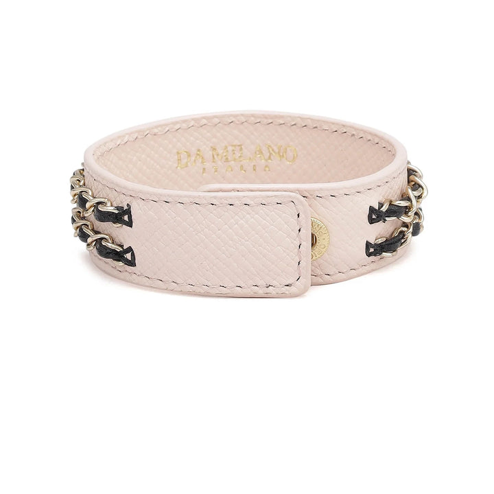 Chain Weave Wrist Band - Blush