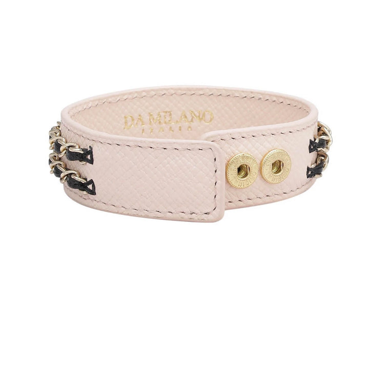 Chain Weave Wrist Band - Blush