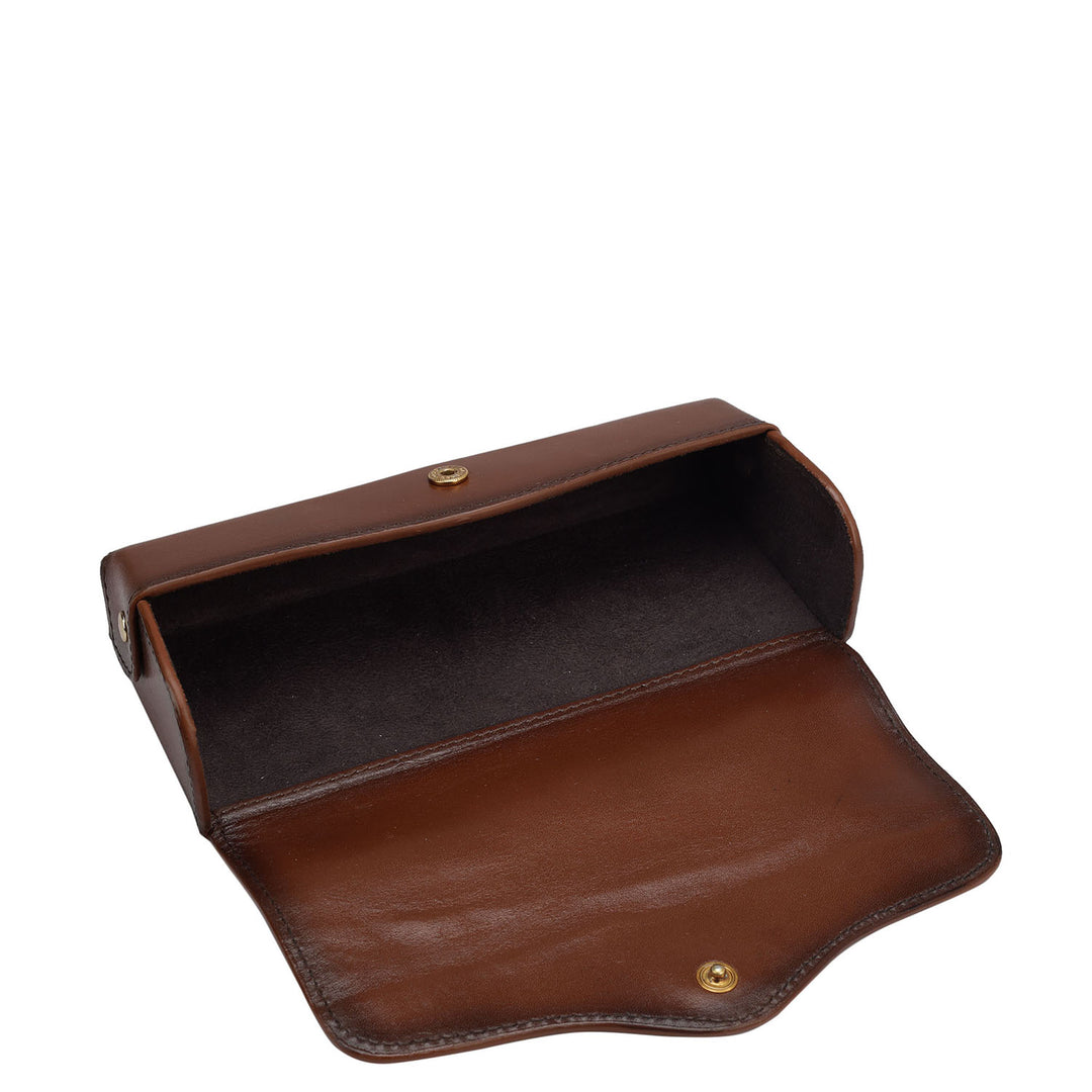 Signato Leather Spectacle Case - Cognac