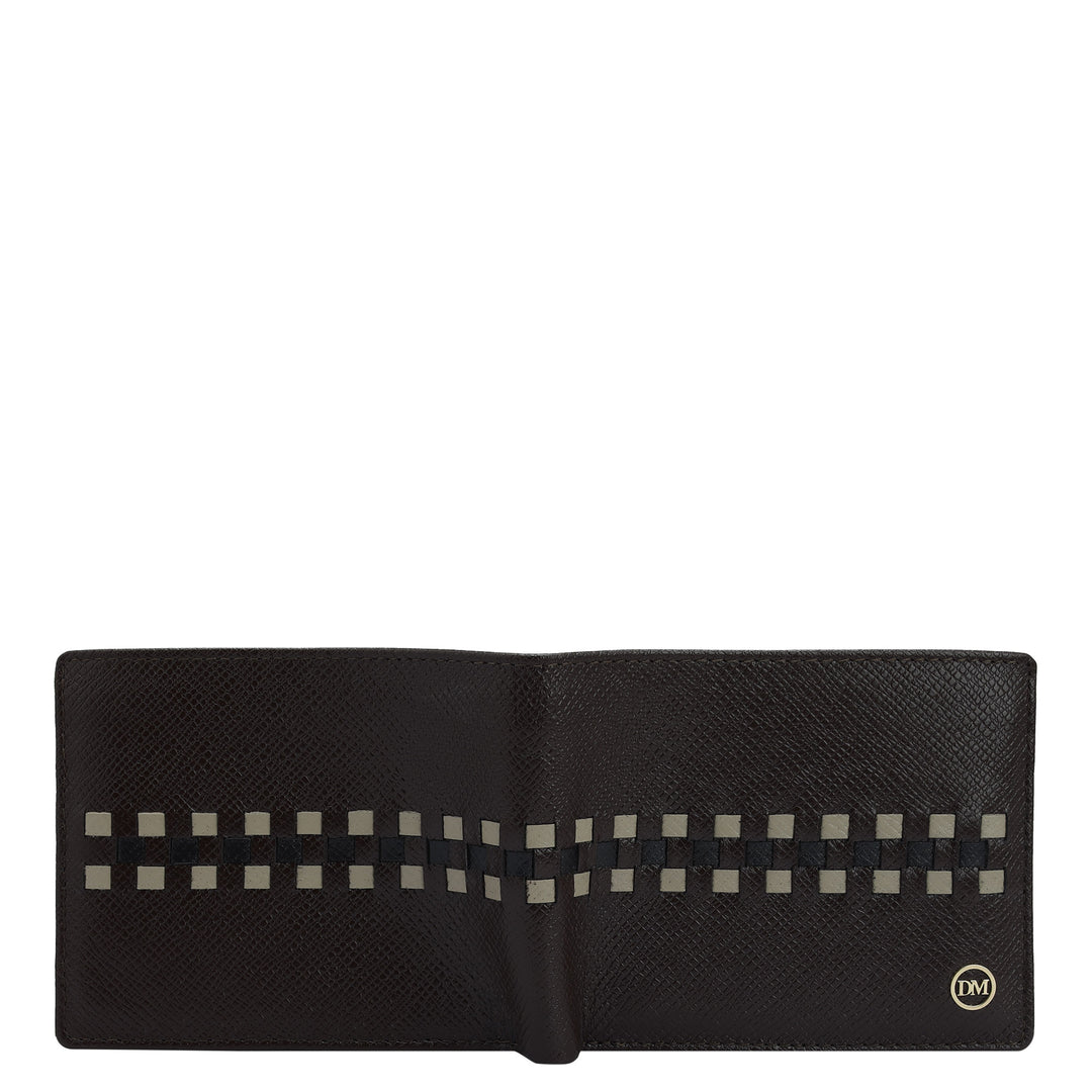 Chocolate Bifold Leather Mens Wallet