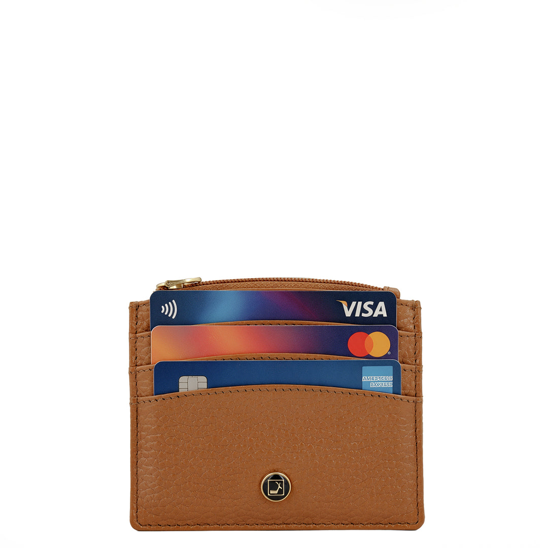 6 Slot Card Case - Caramel