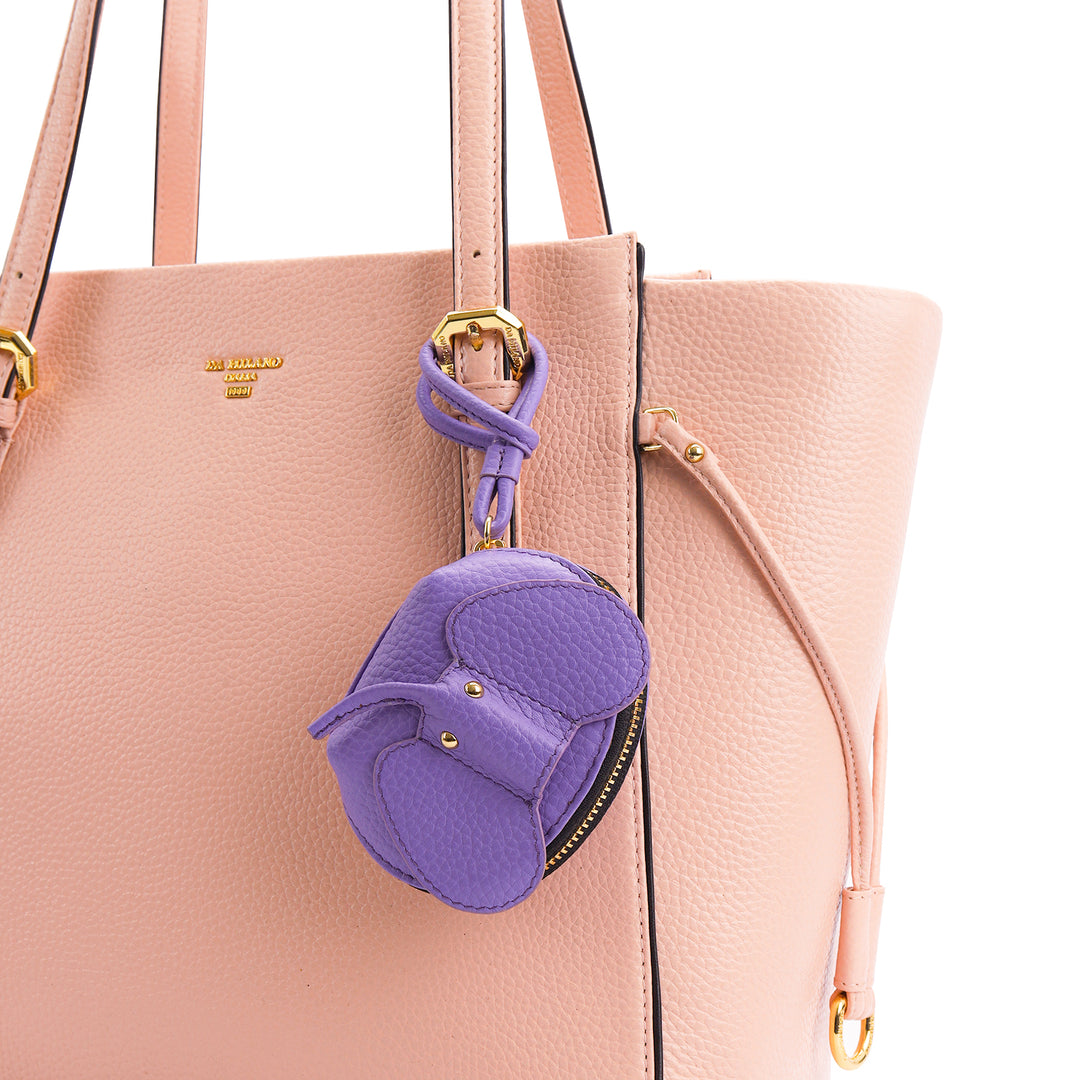 Wax Leather Bag Hanging - Purple Haze