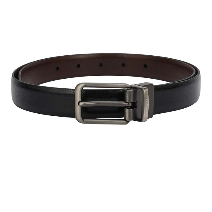Formal Wax Leather Reversible Ladies Belt - Black & Brown