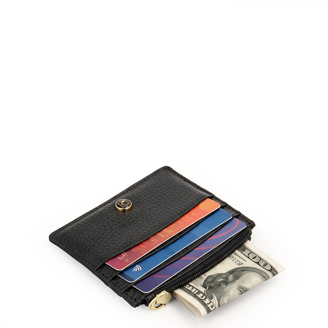 6 Slot Card Case - Black