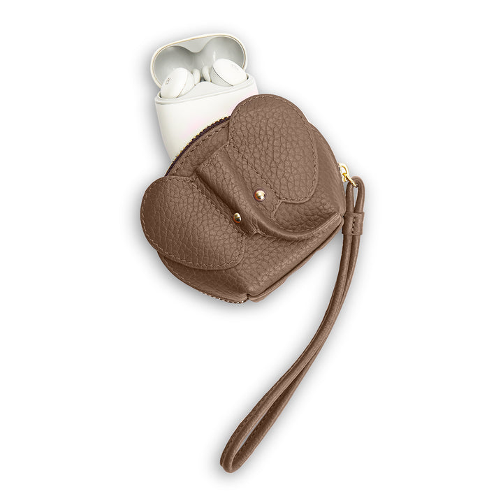 Wax Leather Bag Hanging - Greyish Taupe